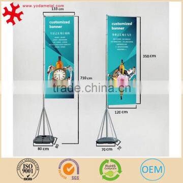 Outdoor advertising double side metal roll up banner for trade show