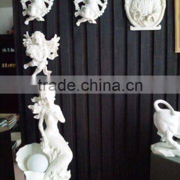 white marble statue