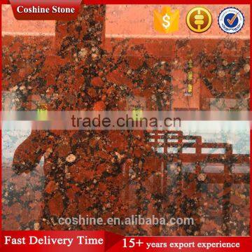 Hot Sale Hight Quality Rosso Santiago Granite Red Polished Slabs photo-3