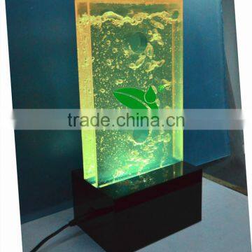 Product Waterproof Display Water Bubble Tank With Led Light