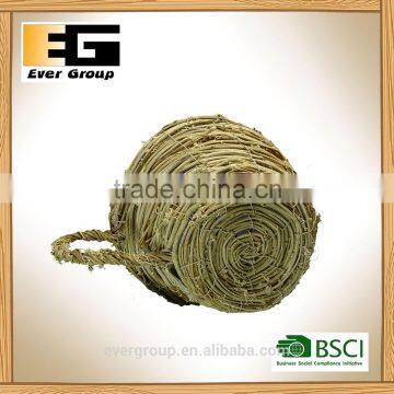 Cup Shape Natural Rattan Garden Flower Pot With Handle for Planting photo-4