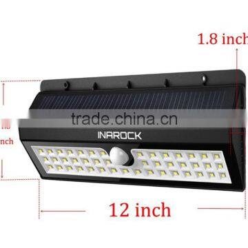 high power LED Solar Panel Motion Sensor Garden Security Light for outdoor