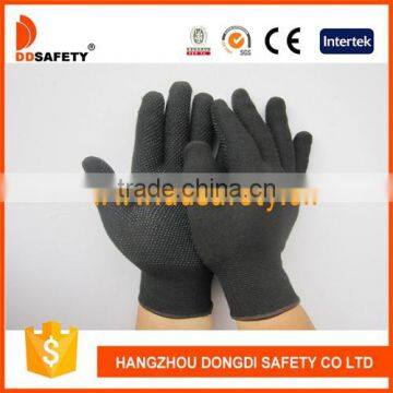 DDsafety13 Gauge Nylon Gloves With Mini PVC Dots Working Gloves Safety Gloves photo-1