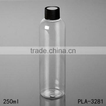250ml Best Sellers Hot Product Round Shoulders Hot Fill Pet Bottle Flip Cap Cosmetic Shampoo Cleaser Plastic Bottle Cost Price photo-4