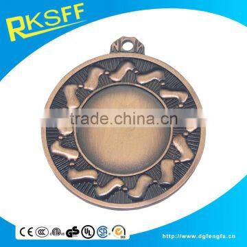 Zinc alloy sports Medal Metal Crafts With Ribbon