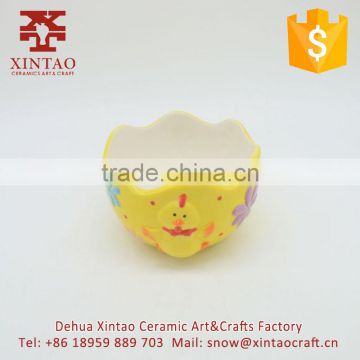 cartoon cock shape ceramic morden dinner plate, china factory supply kids bowl