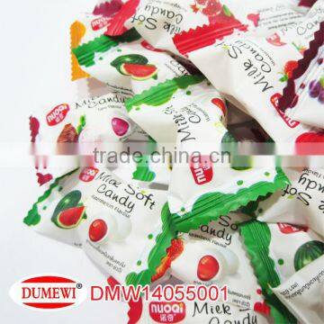 Thailand Packing Fruit Gummy Filled Milk Chewing Ball