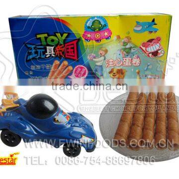 Yummy Egg Roll Cream Biscuit ,Sports Car Toy