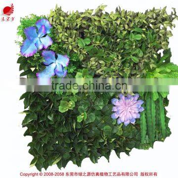 High quality artificial vertical garden artificial flower grass decorative plant wall