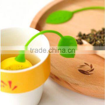 Silicone Drinker Teapot Diffuser Herb Tea Leaf Lemon Strainer Filter Bag Infuser photo-5