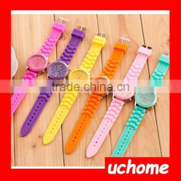 UCHOME Fashion Women's Geneva Silicone Jelly Gel Quartz Analog Wrist Watch China Cheaper Watches photo-6