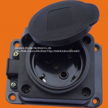 Rubber Three Way Waterproof Socket Outlet (6310E) photo-4