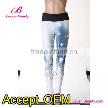 Wholesale hidden waistband sample cheap fancy legging pants