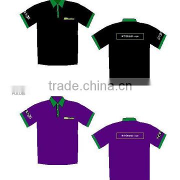 Custom high quality polo t shirt 100% microfiber polyester polo shirts