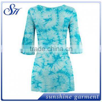 Fashion Latest Tie -Dye Summer Dresses Woman 2017 photo-6