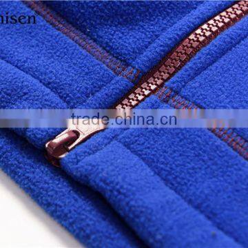 2017 Hot Sale Oem Service Long Red Polar Fleece Men Fleece Sport Jacket photo-4