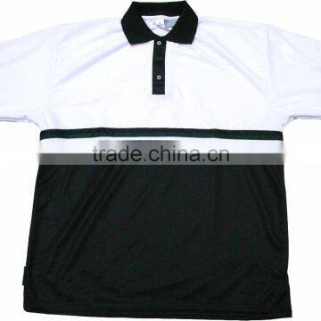 100% Polyester Dri fit Sports Polo Shirts In Panel Work