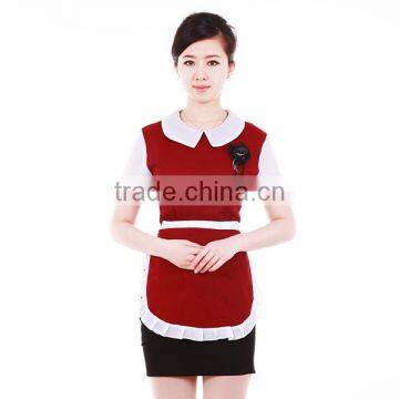 F01U waitress clothing for hotel and restaurant uniform