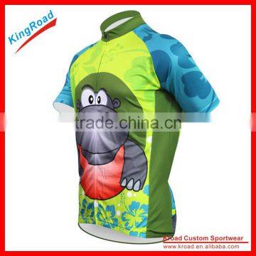 Kroad China Sublimation Print Manufacturer Fluorescent Green/yellow Cycling Pro Team Jerseys photo-3