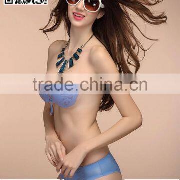 2015 Latest Ladies Sexy Net Bra Sets Push up Bra photo-2