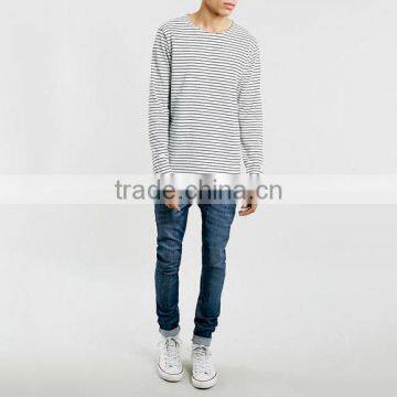 Blue Washed Plain Slim Fit Skinny Jeans Men Factory Manufacturers photo-4