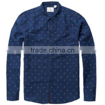 100% cotton long sleeve fancy shirts high quality shirts for men