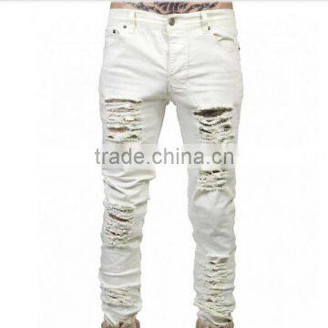 Biker Jeans Blue Denim Jeans Pants(lotbike024) photo-2