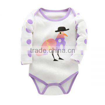 Cartoon Baby Triangle Jersaylong Sleeves Baby Rompers 2017 Wholesale photo-5