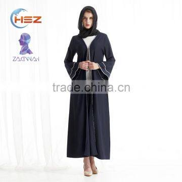 Zakiyyah 7007 Fashion Baju kurung 2017 Fashion Muslim kaftan dress Dubai abaya wholesale with hijab New model abaya in dubai