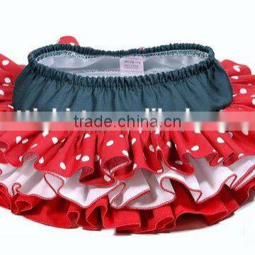 Baby Girl Summer Dress Whole Round Triple Ruffles Bloomer Skirt Baby Wear Clothes photo-5