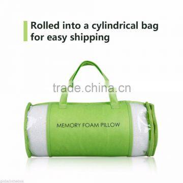 Bamboo covered memory foam bed rest pillows