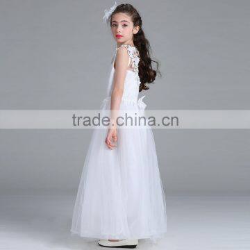 2017 New Design Baby Girl Wedding Dress Lace Hollowed Out Wedding Dress photo-2