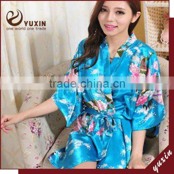 Factory supply kimono short robe SR006