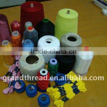 Singed and Mercerized Cotton Thread