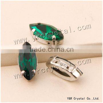 emerald fancy stones with setting crystal stones for clothing