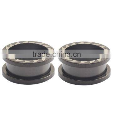 Custom Hollow Surgical Ear Gauge Earrings Flesh Tunnels Piercing Body Jewelry