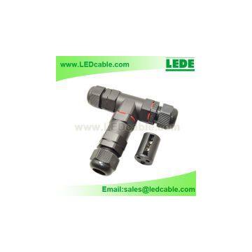 IP68 Waterproof Electrical Circular Cable Butt Splice T Connector