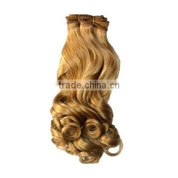 Romantic blonde hair weave/Indian human hair weave extensions