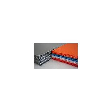 Grey / Orange / Green Flame Retardant PP Hollow Sheet For Floor Protection