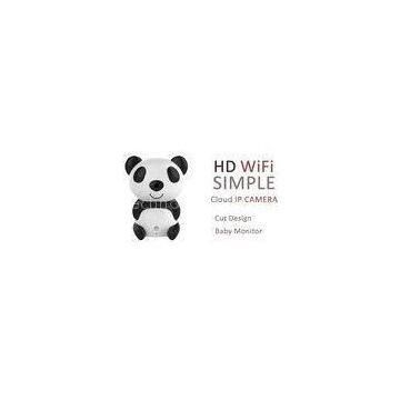 Panda H.264 Wifi IP Camera Wide Angle , Cloud Wifi Camera For Baby Monitor
