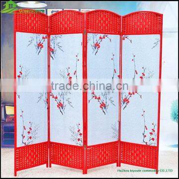 Garden folding screen Home Decor Paper Rope Canvas Movable Room Divider Folding Screen GVSD013