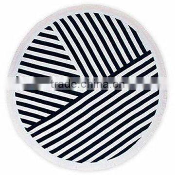 Custom Design Reactive Printed Beach Towel Round China Trade Assurance Factory