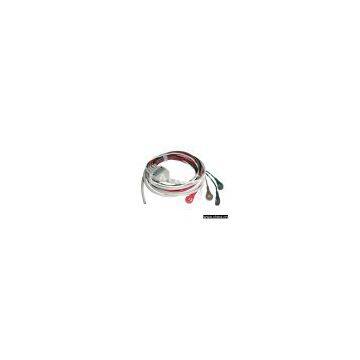 5 lead ECG cables without connector(nondetachable);
