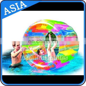 Newest water children playing inflatable roller wheel