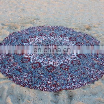 72" Indian Star Mandala Hippie Round Roundie Tapestries Hippy Boho Gypsy Cotton Round Beach Throw Yoga Mat Tassel