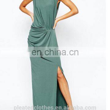 Summer Long Ladies Casual Dress Side Slipt Outfit Dress