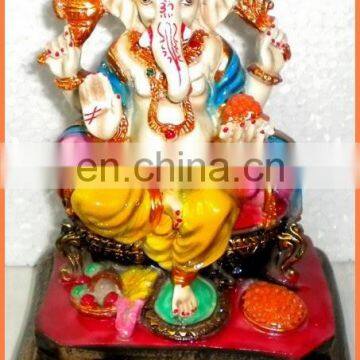 Ganesh Statue Small Fiber Resin