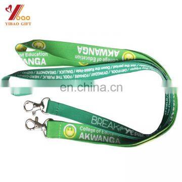 Customized fashion sublimation polyester lanyards with custom printing logo