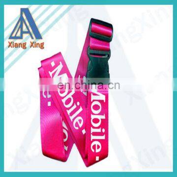 Plastic accessories sublimation luggage bag belt with belt buckle