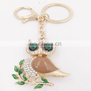 Pretty Owl Crystal Charm Purse Handbag Keyring Keychain Party Birthday Gift